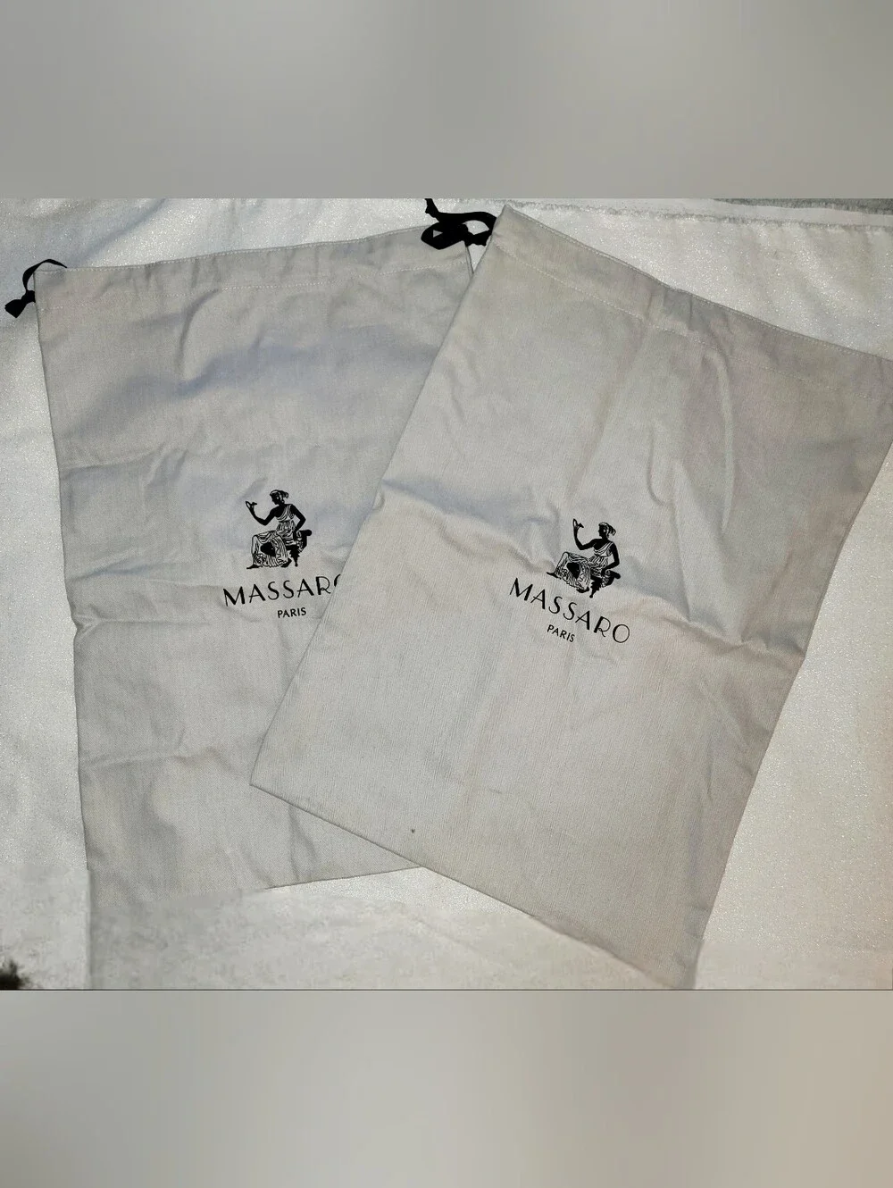 Pair Of Larger Massaro Paris Dust Bags